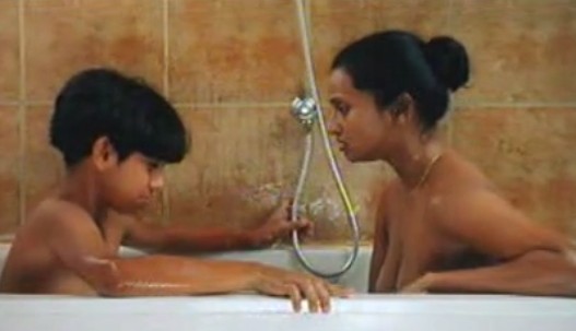 A boy asked his mother to breastfeed